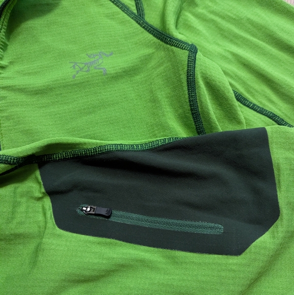 Arc'teryx Thetis Ginko Leaf Zip Neck Men's Top (2017) - Picture 7 of 9